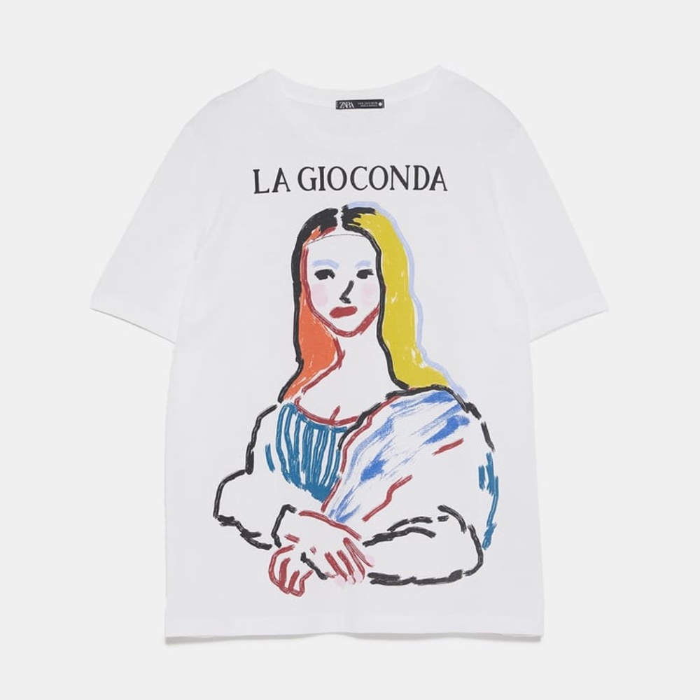 Zara Mona Lisa T-Shirt